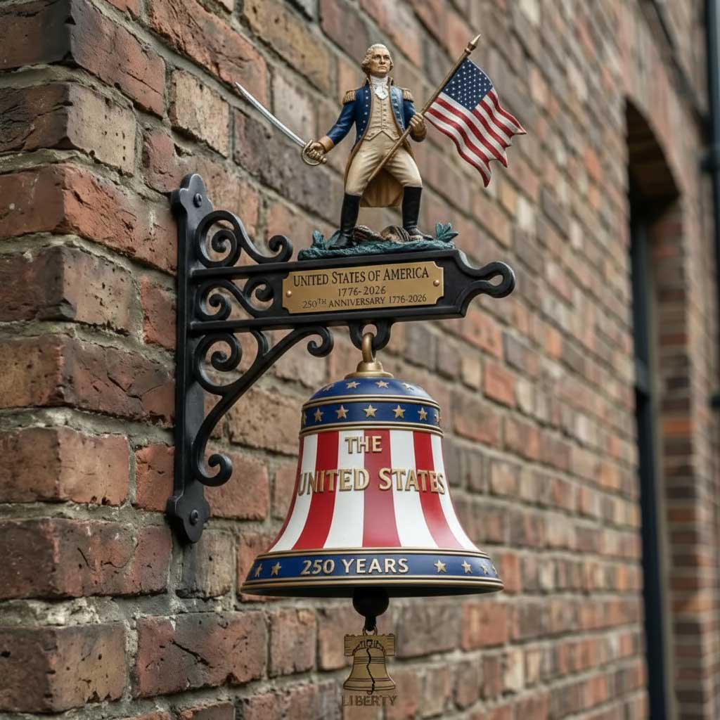 USA 250th Anniversary Wall Bell