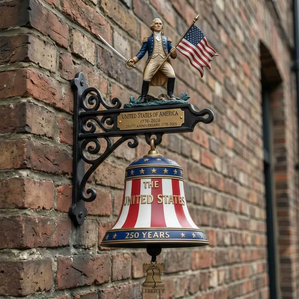 USA 250th Anniversary Wall Bell