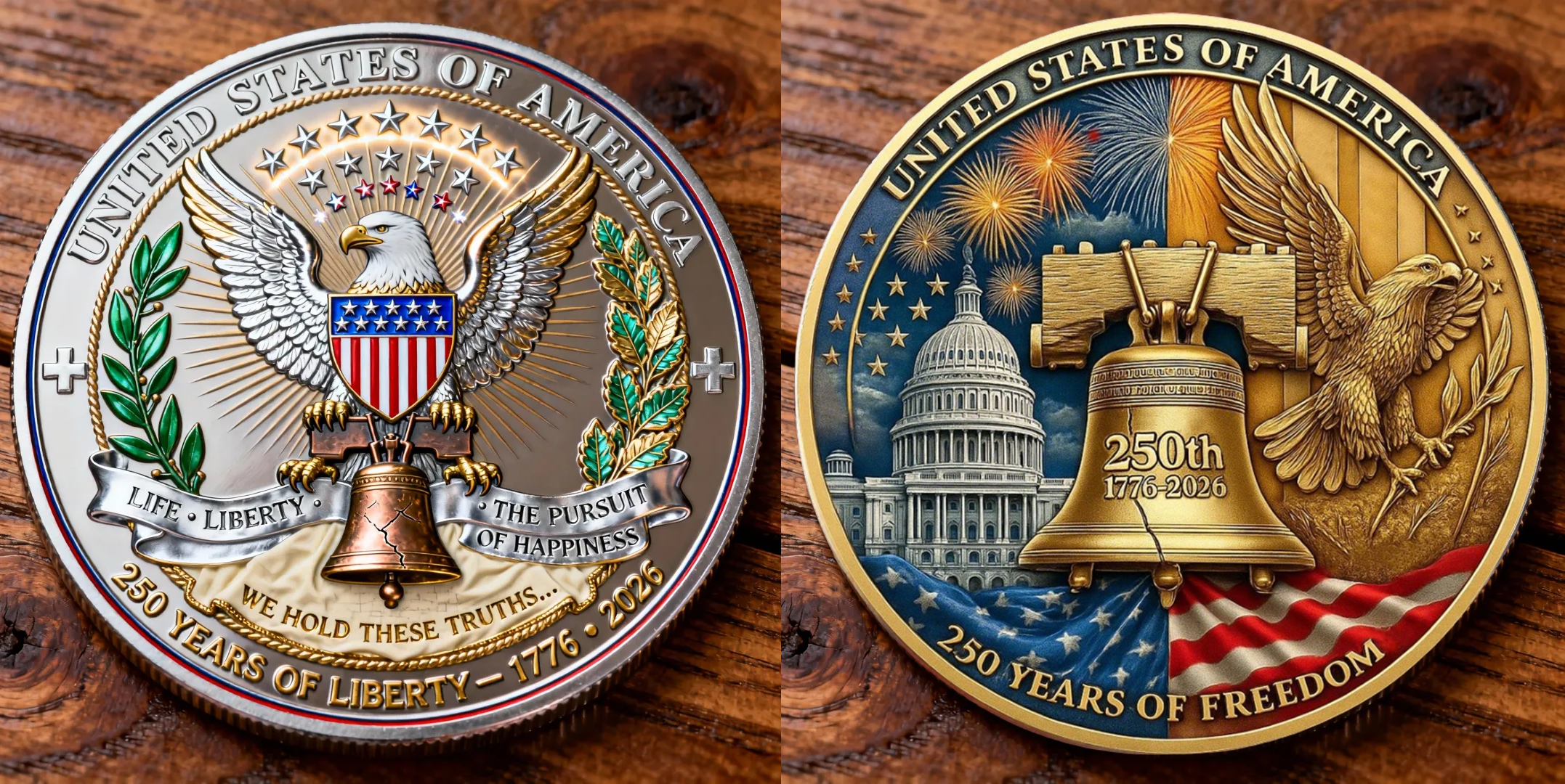 🏆Flash Sale 60% OFF - 🇺🇸 250 Years of Freedom – United States Commemorative Coin (1776–2026)