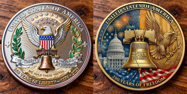 🏆Flash Sale 60% OFF - 🇺🇸 250 Years of Freedom – United States Commemorative Coin (1776–2026)