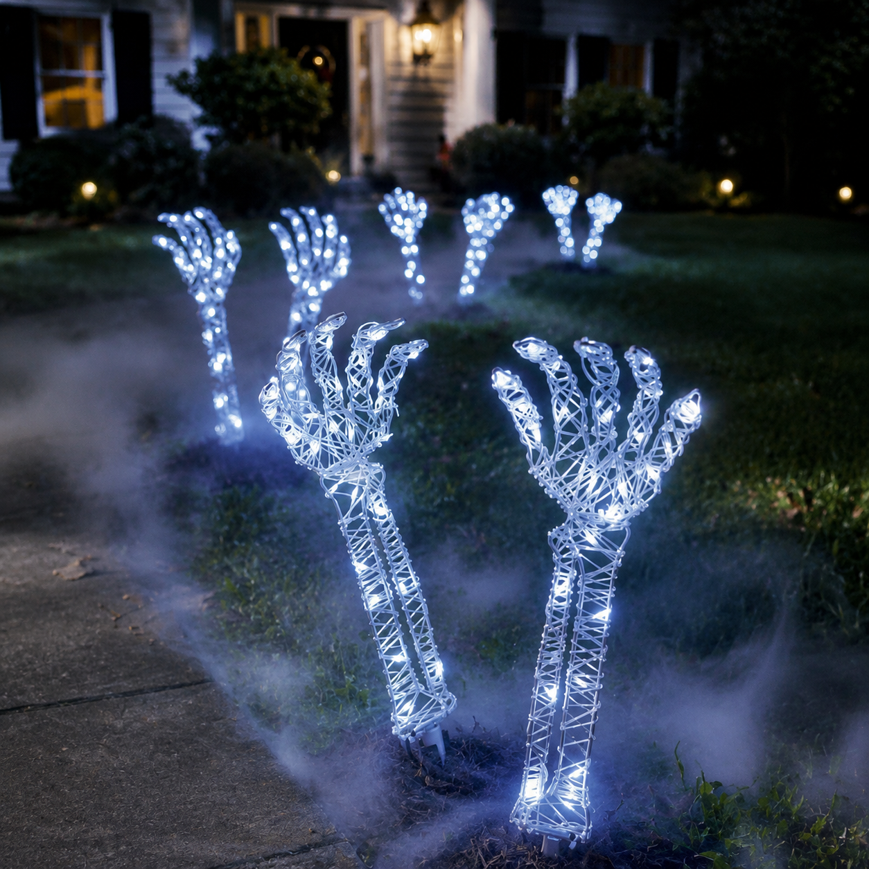Glowing Zombie Hand Garden Stakes