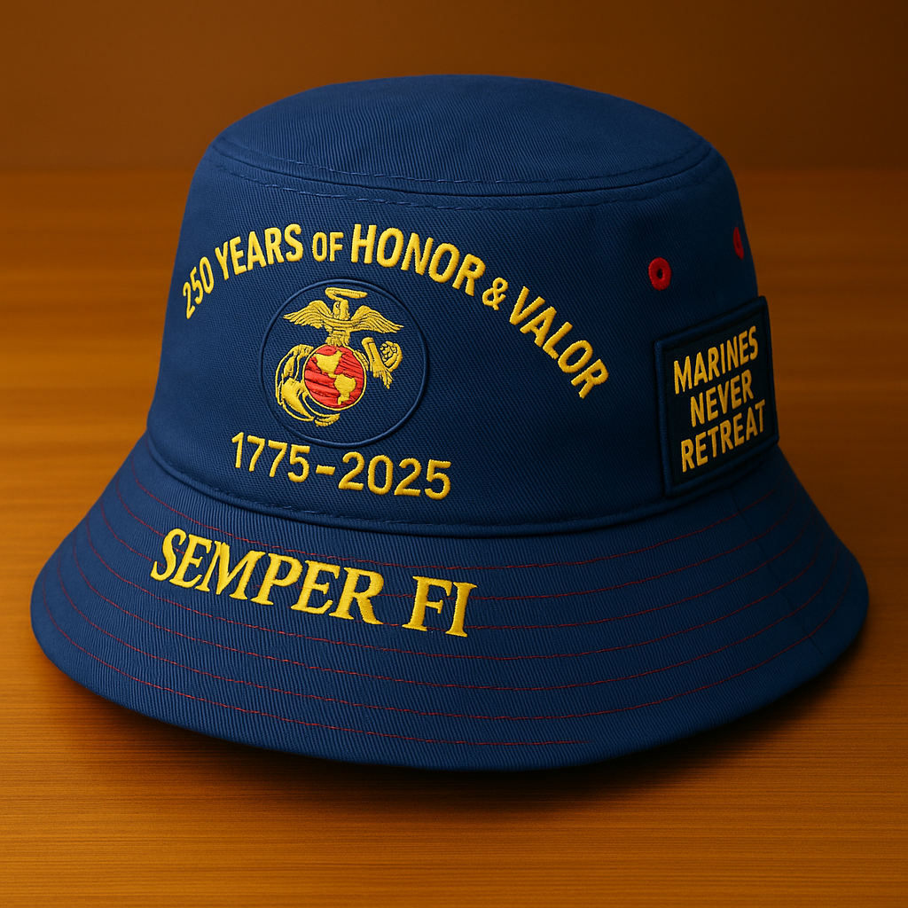 U.S. Marine Corps 250th Anniversary Bucket Hat