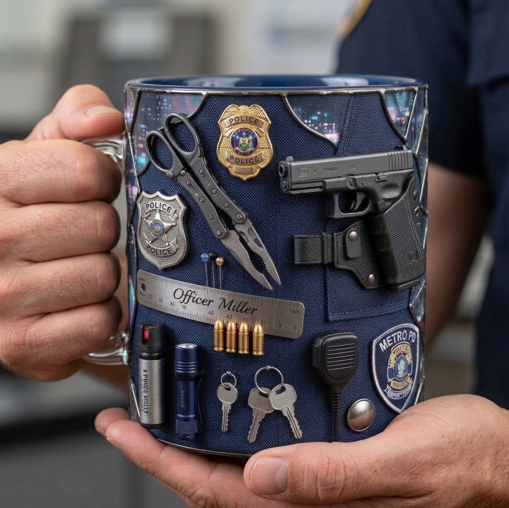 Personalized Police Duty Gear Coffee Mug-Christmas gift🎁