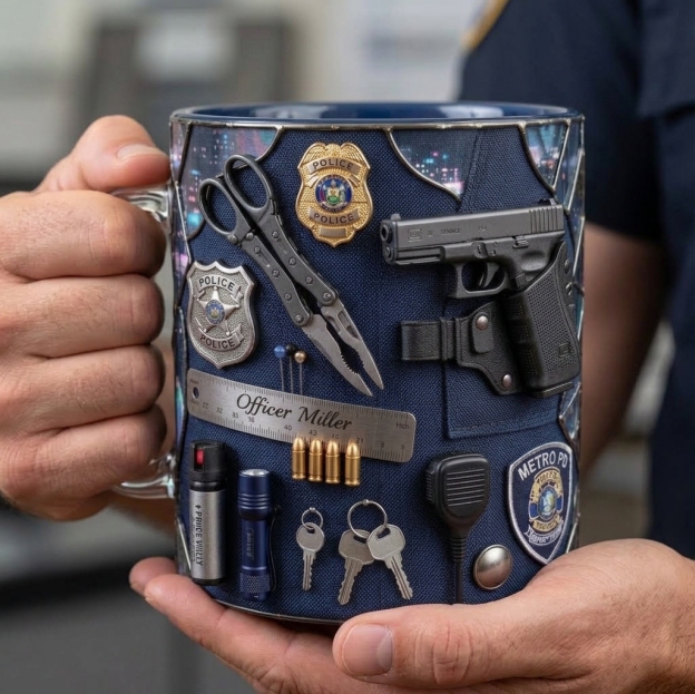 Personalized Police Duty Gear Coffee Mug-Christmas gift🎁