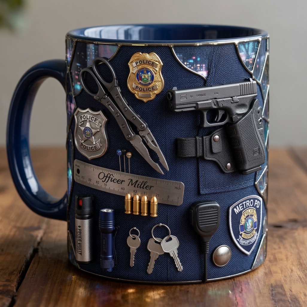 Personalized Police Duty Gear Coffee Mug-Christmas gift🎁