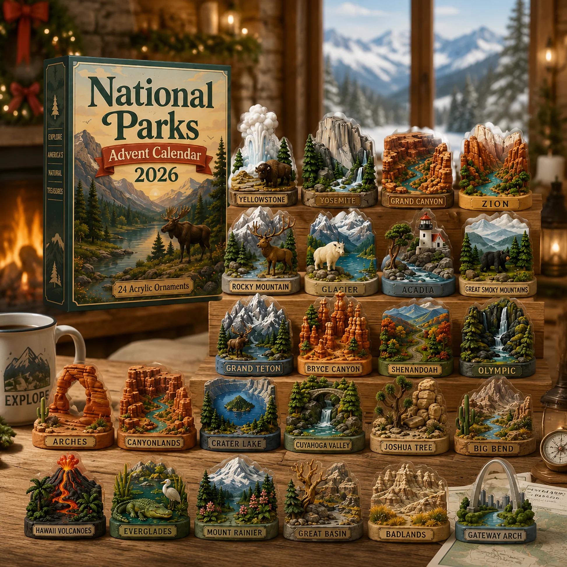 National Parks Advent Calendar 2026 -24-Day Festive Countdown