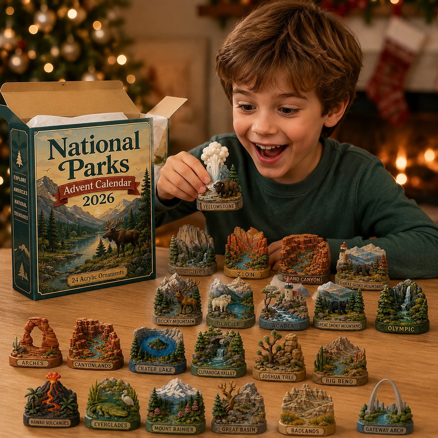 National Parks Advent Calendar 2026 -24-Day Festive Countdown