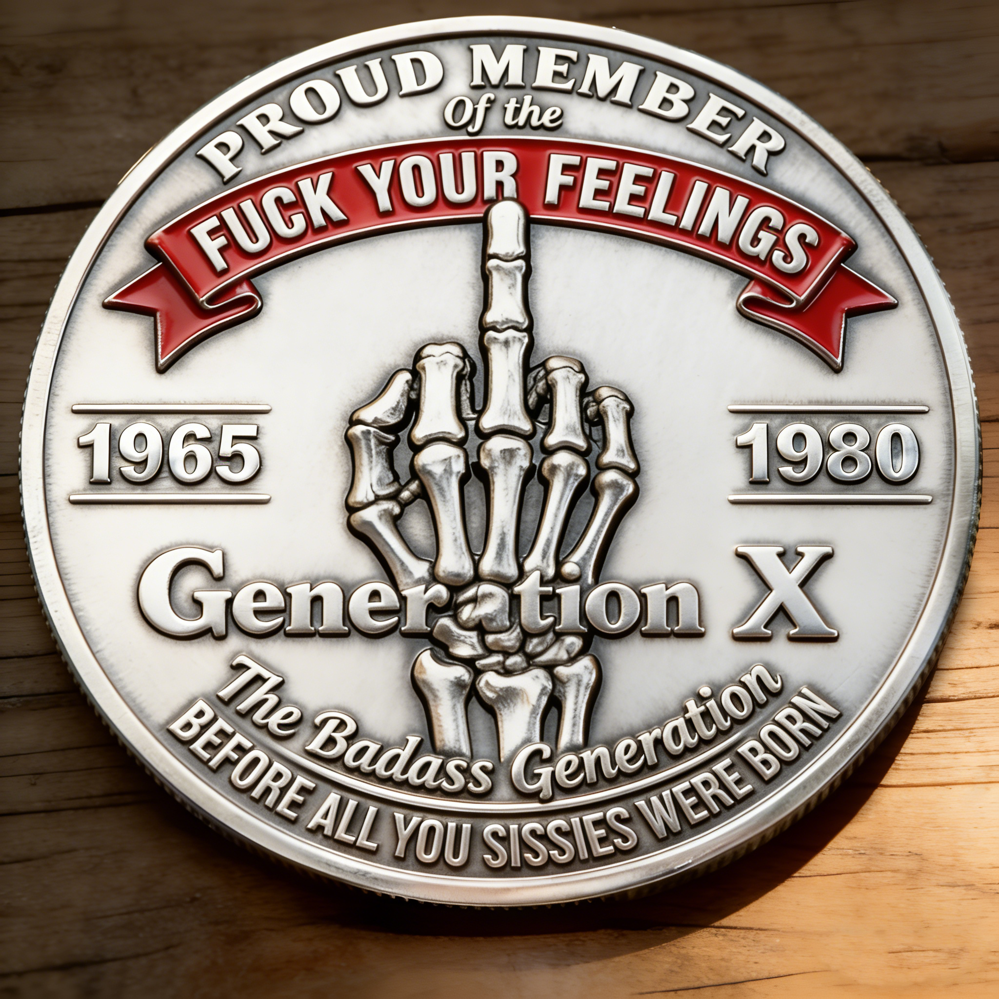 🏆Flash Sale 60% OFF🪙GEN X Coin – The Ultimate Tribute to the Badass Generation 💀🔥