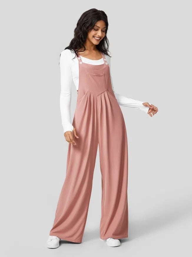 🔥Ultimate Flowy Adjustable Strap Jumpsuit with Pockets