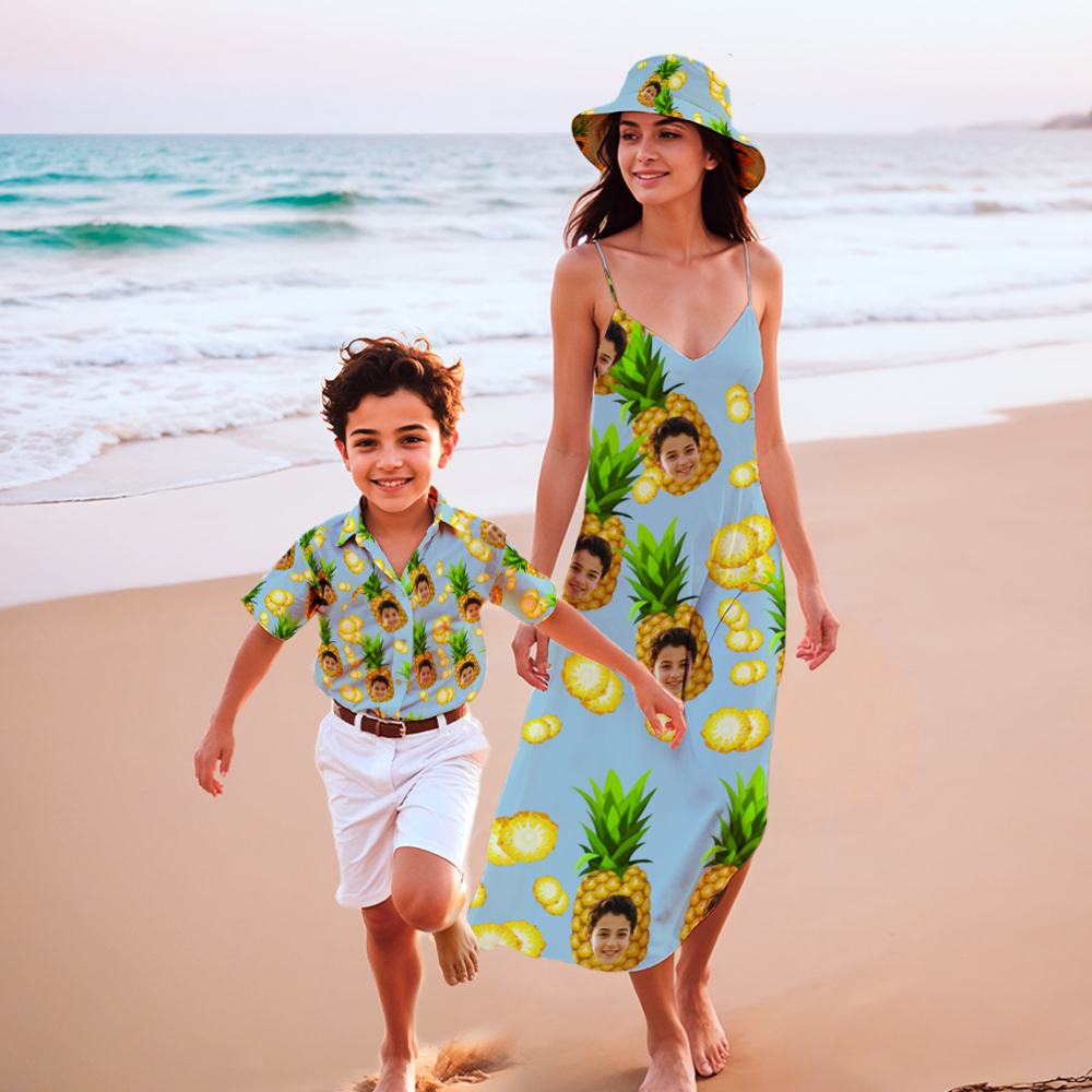 Pineapple Party - Custom Women Hawaiian Long Dress