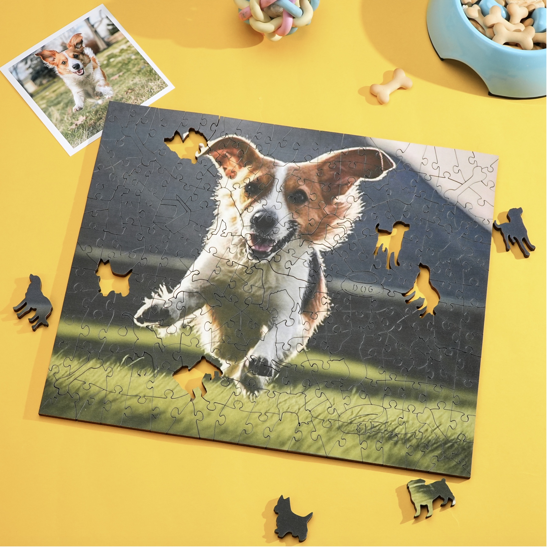 Personalized Dog Jigsaw Puzzle Photo Custom Puppy Puzzle Frame Best Gift Ever for Dog Moms & Puppy Dads - MyhawaiianshirtsUK