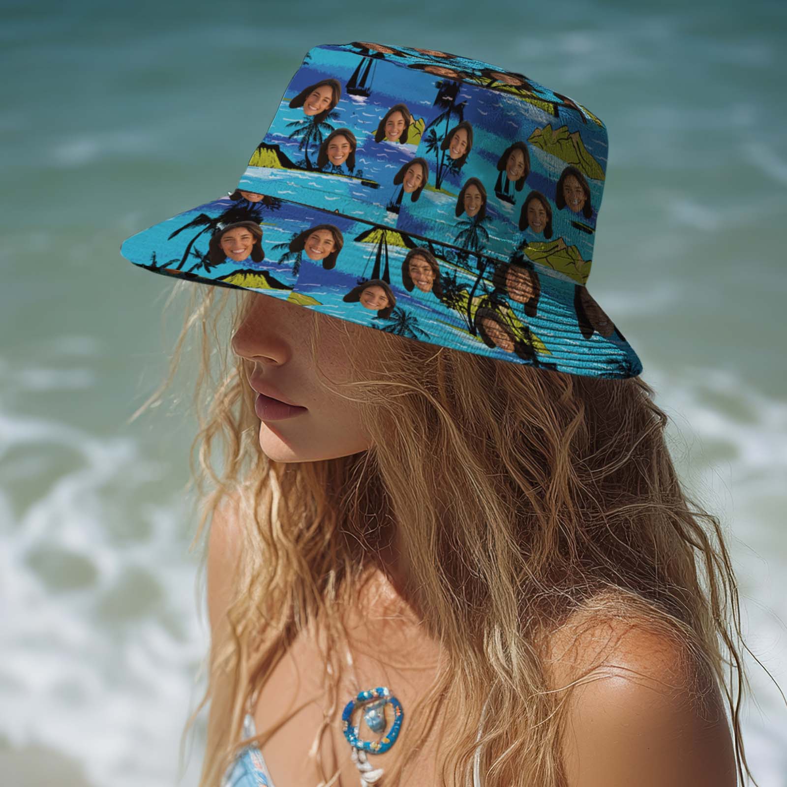 Island Blues - Custom Unisex Bucket Hat - MyhawaiianshirtsUK