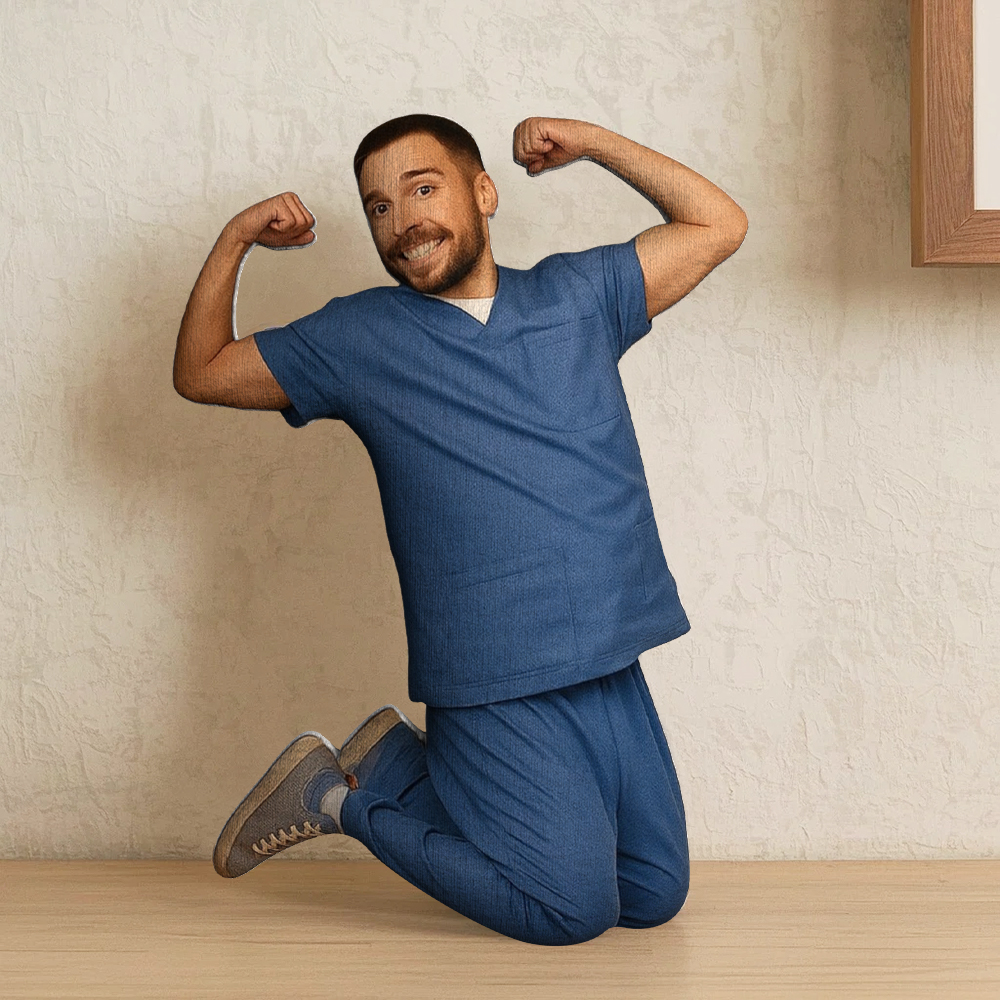 Custom Twistable Mini Me Doll Personalized Full Body Poseable Doll Gift for Dad, Friends, or Coworkers - MyhawaiianshirtsUK