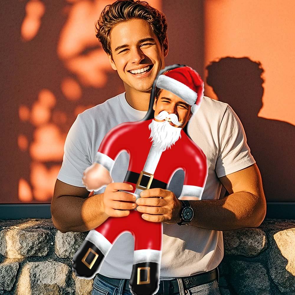 Custom Christmas Blow Up Doll Custom Face Air Minime Doll Funny Inflatable Doll - Santa Claus - MyhawaiianshirtsUK