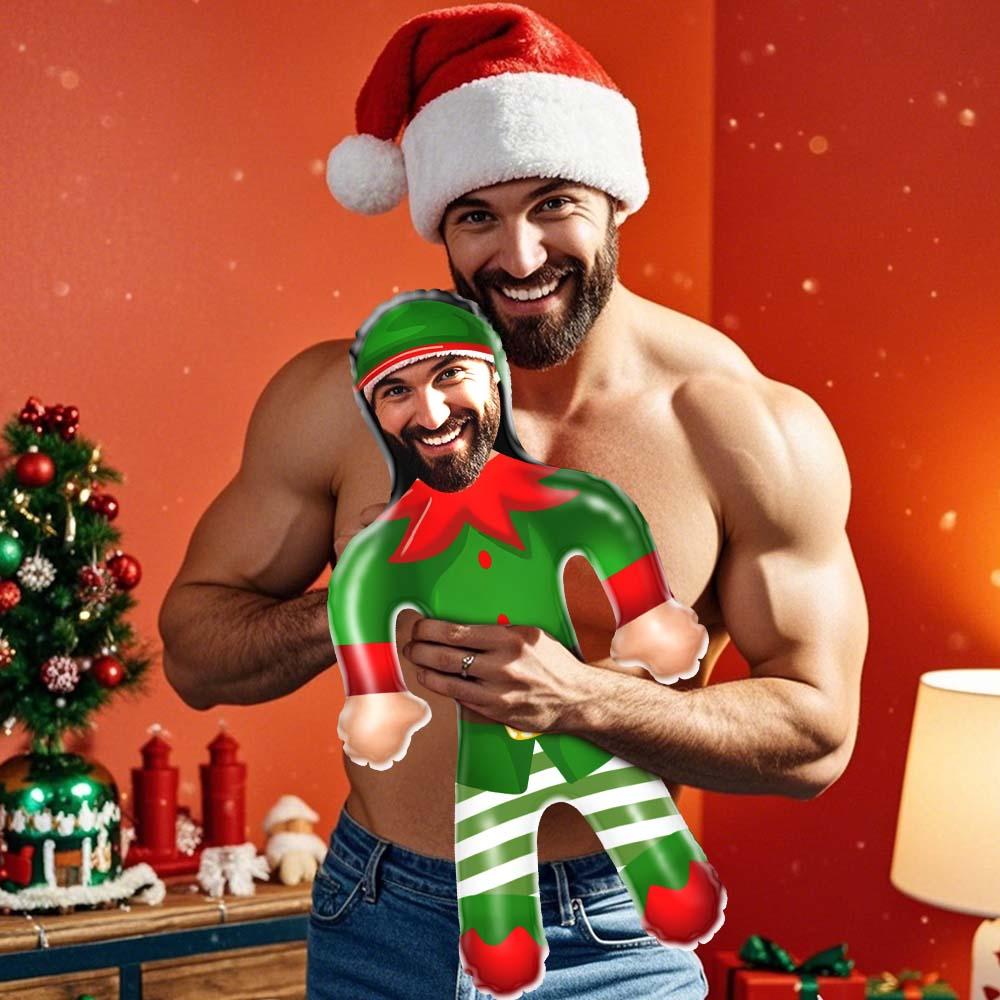 Custom Blow Up Doll Custom Face Christmas Elf Air Minime Doll Funny Inflatable Doll Christmas Gift For Kids - MyhawaiianshirtsUK