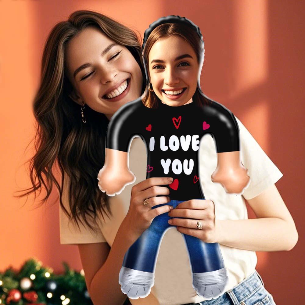Custom Blow Up Doll Face Air Minime Doll Personalized Inflatable  Gift - I LOVE YOU - MyhawaiianshirtsUK