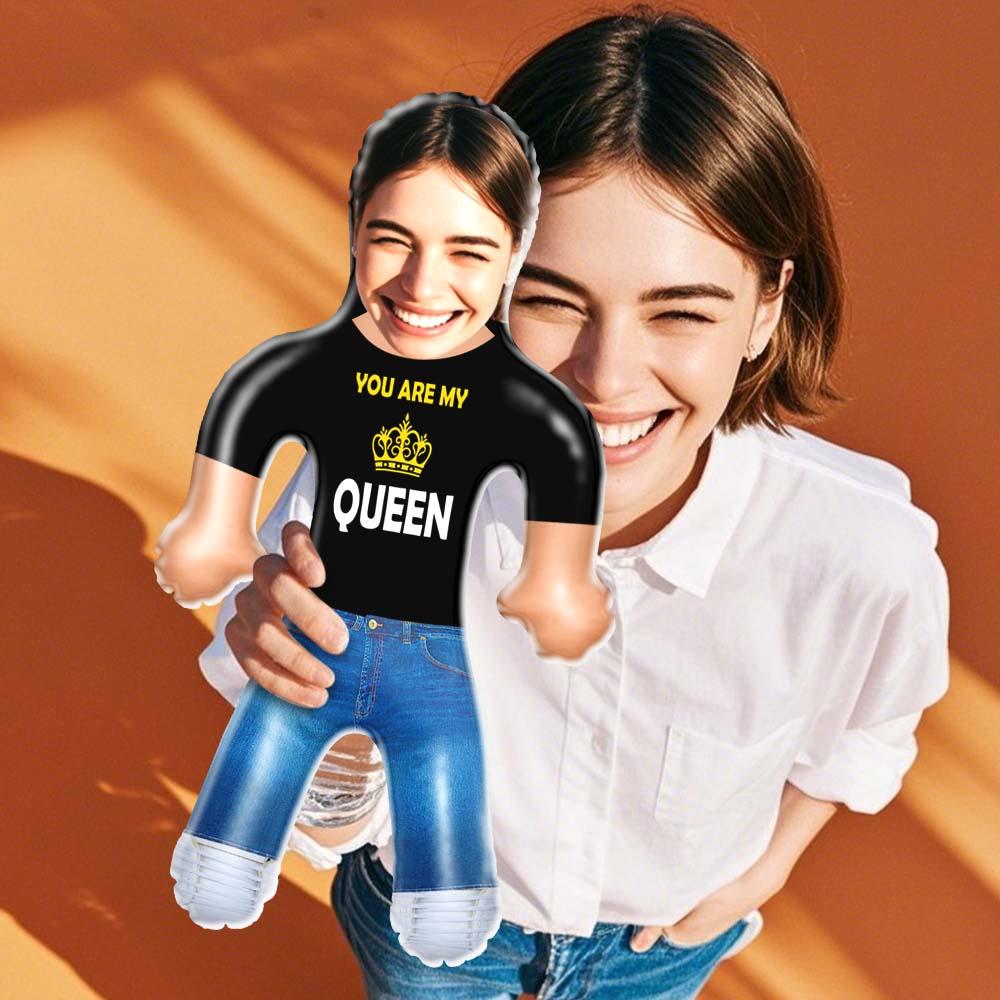 Custom Blow Up Doll Custom Face Inflatable Air Minime Couple Gift For Her - Queen - MyhawaiianshirtsUK