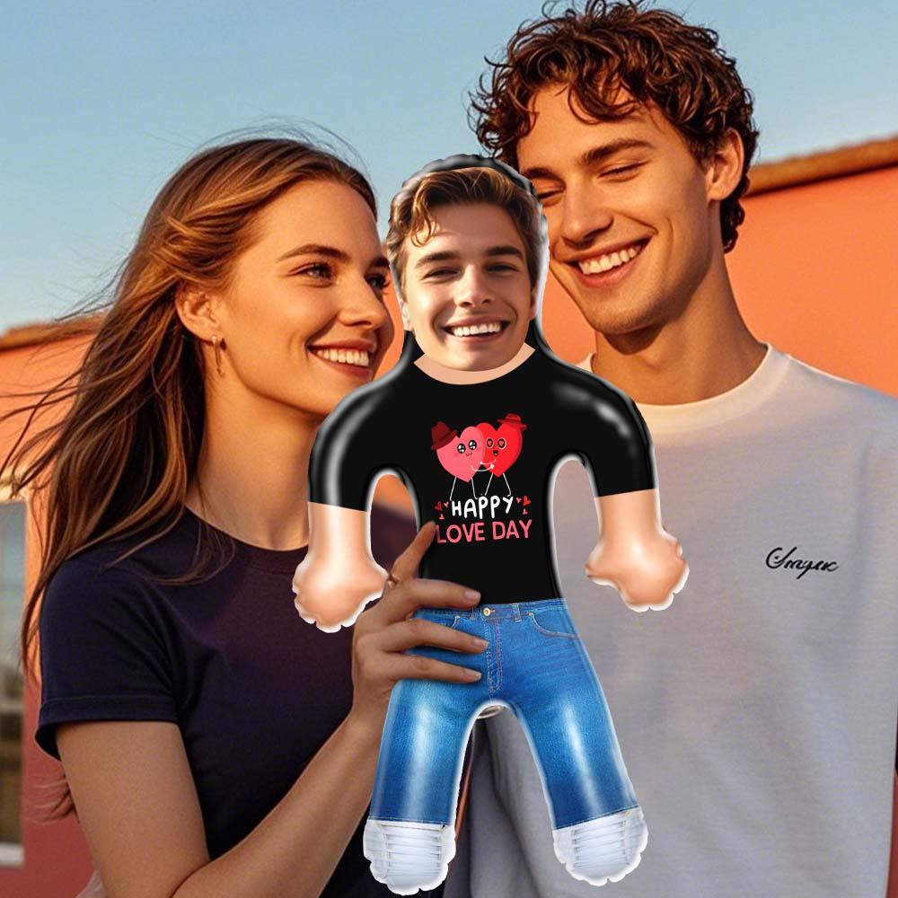 Custom Face Blow Up Doll Custom Inflatable Doll Personalized Couple Gift - Happy Love Day - MyhawaiianshirtsUK