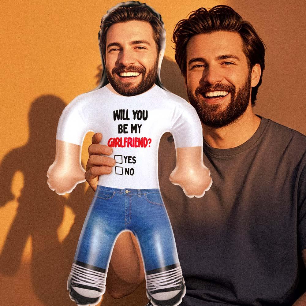 Custom Face Inflatable Air Minime Doll Blow Up Doll Gift - Will you be My Girlfriend? - MyhawaiianshirtsUK