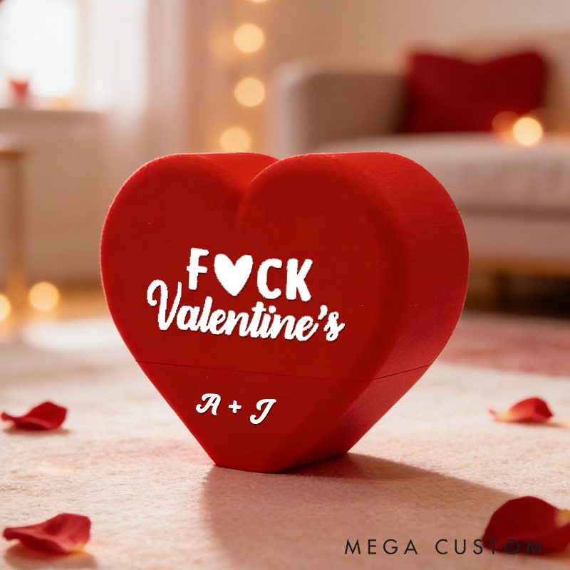 Coeur Personnalisé Avec Doigt D'honneur Gag Decor Funny Gag Gift Petty Ex Prank Cadeau D'anniversaire Pour Lui, Sa Saint-valentin Pour Petit Ami, Petite Amie