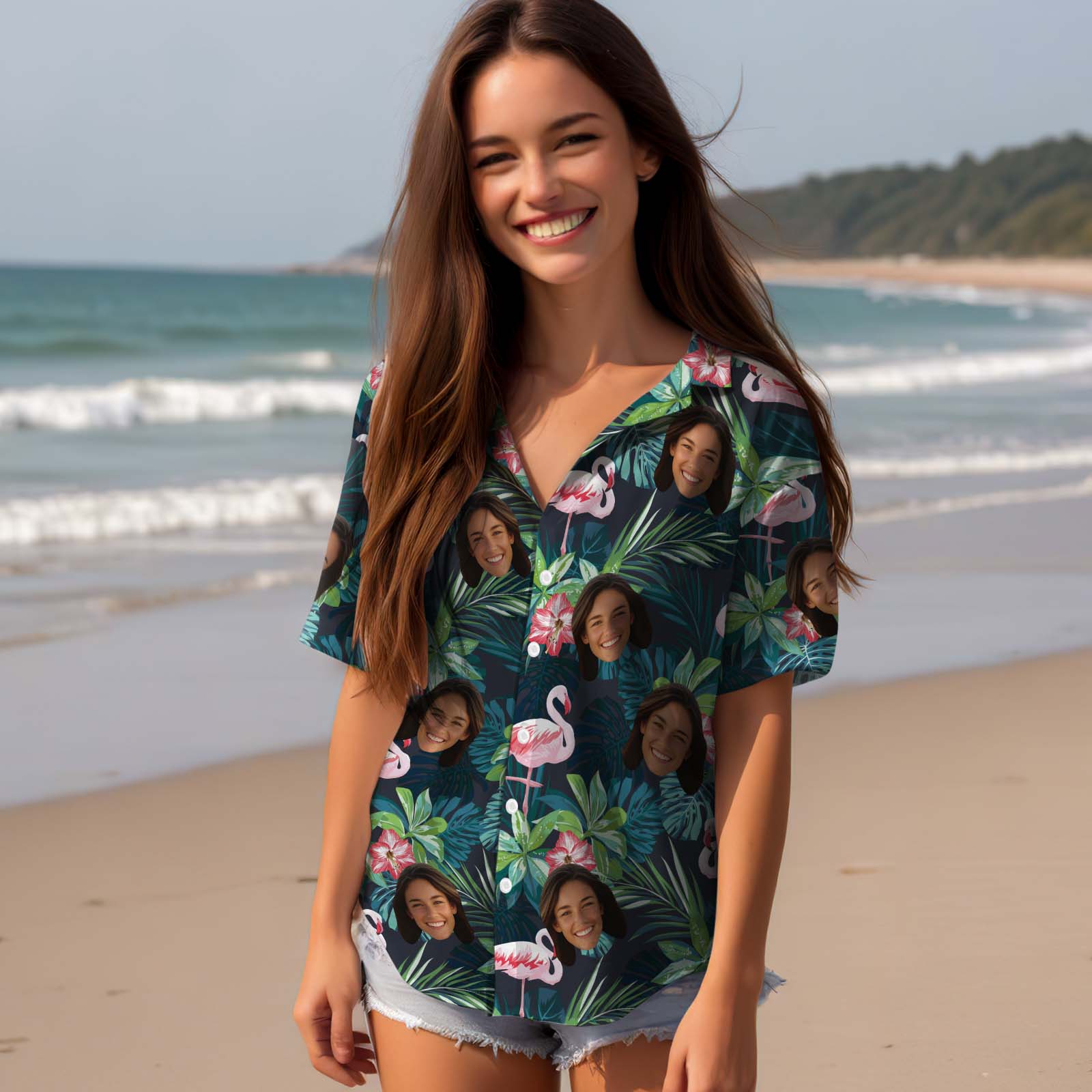 Birdsong Paradise - Chemise Hawaïenne Personnalisée Pour Femme-MyHawaiianShirtsFR