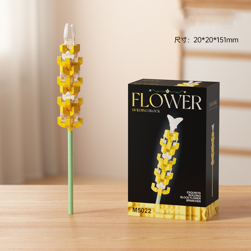 Blocs De Construction De Fleurs Diy – 16 Styles De Fleurs À Assortir | Cadeau Bouquet Immortel - MyHawaiianShirtsFR