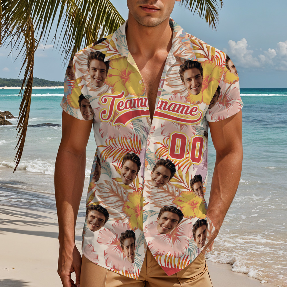 Individuell Gestaltetes Hawaiihemd Mit Tropischem Motiv Und Urlaubsflair - MyHawaiianShirtsDE