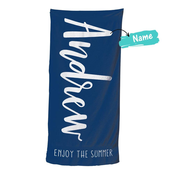 Strandtuch Mit Individuellem Text Für Unisex-strandtuch Für Badetuch Aus Polyester, 31,2 Zoll * 50,7 Zoll-MyHawaiianShirtsDE