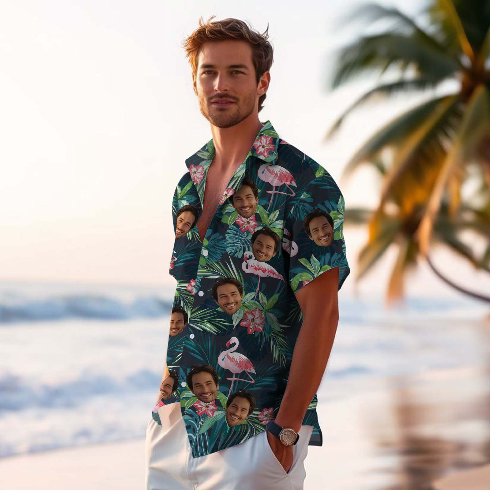 Birdsong Paradise - Hawaiihemd Für Männer Nach Maß-MyHawaiianShirtsDE