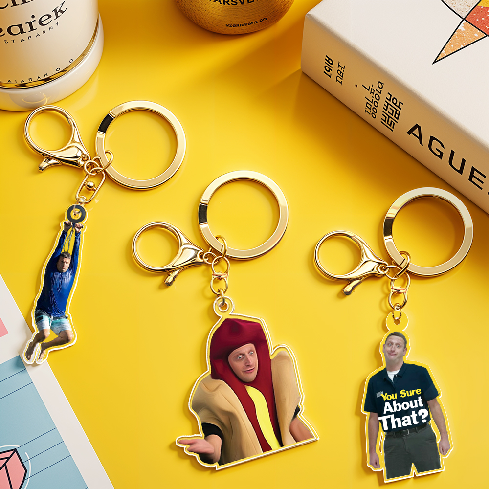 Lustige Tim Robinson Zipline Kychain/kühlschrankmagnete-MyHawaiianShirtsDE