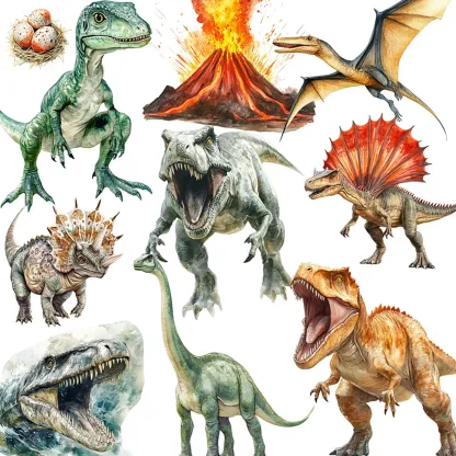 Dinosaur Theme adhesive stickers