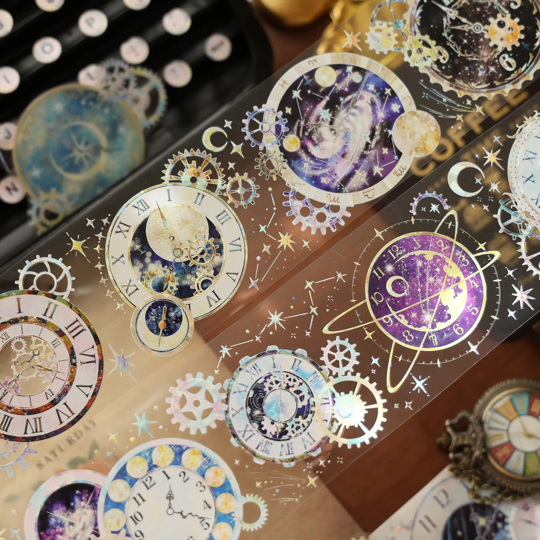 YIER Studio Gear Theme PET Washi Tape 1.97*196.85 inch