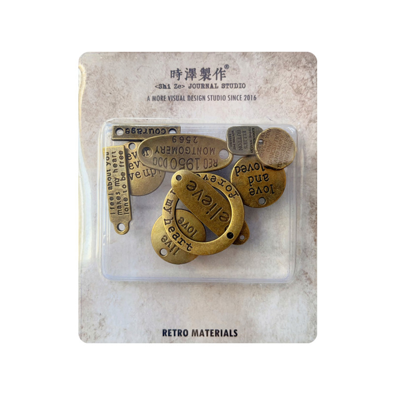 10pcs Vintage metal tagScrapbooking metal materials