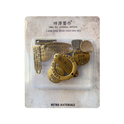 10pcs Vintage metal tagScrapbooking metal materials