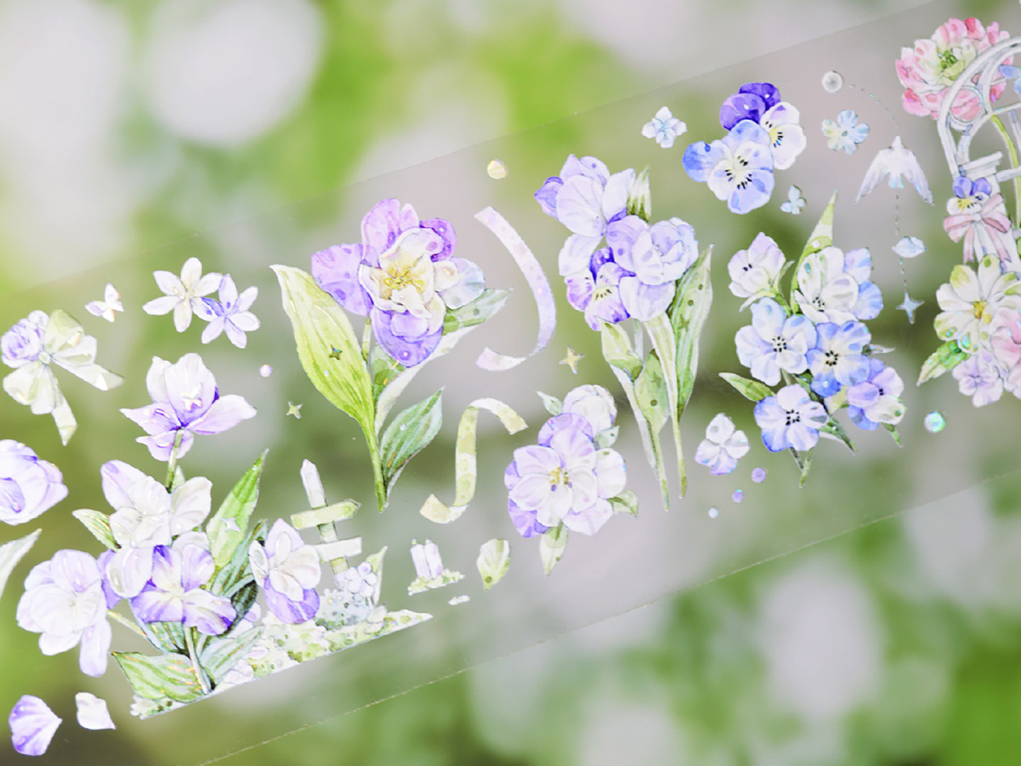 OKMT Floral Theme Shell Light PET Tape