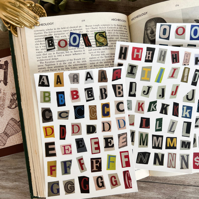 Alphanumeric symbol label stickers