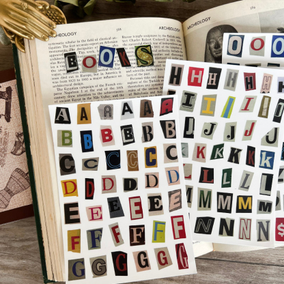 Alphanumeric symbol label stickers