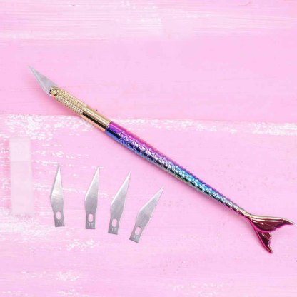 1Pcs Mermaid Tail Pen Knife