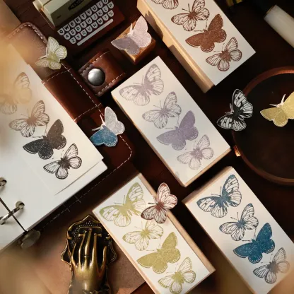 YIER Studio Butterfly Wood Stamp