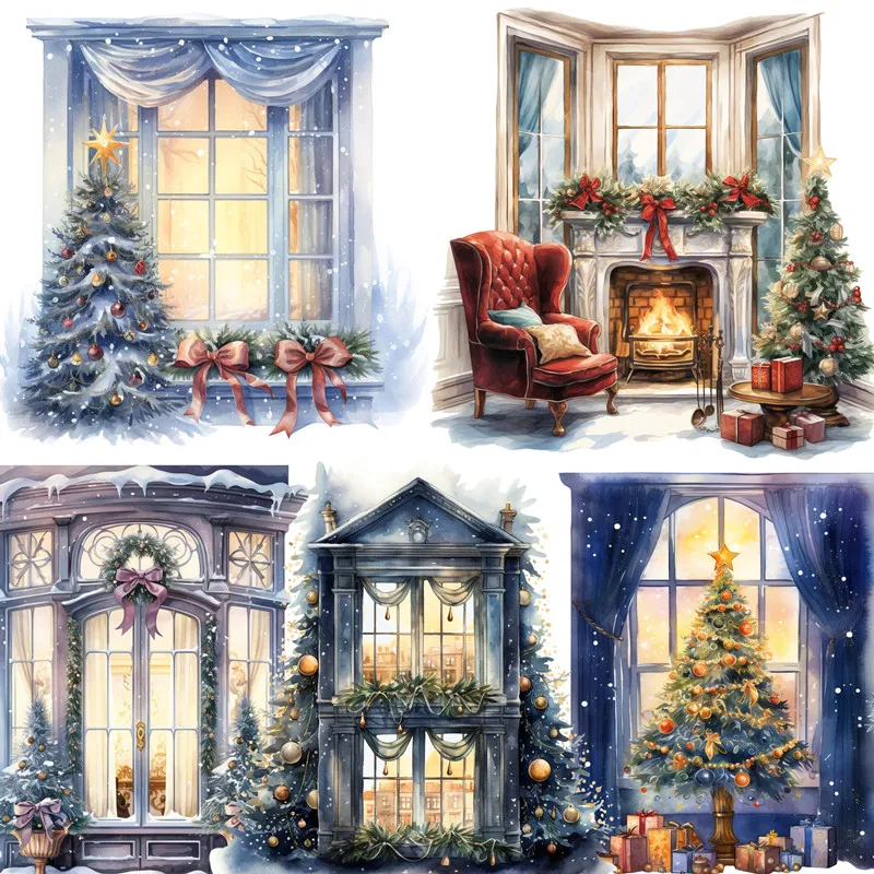 Christmas Window Theme adhesive stickers