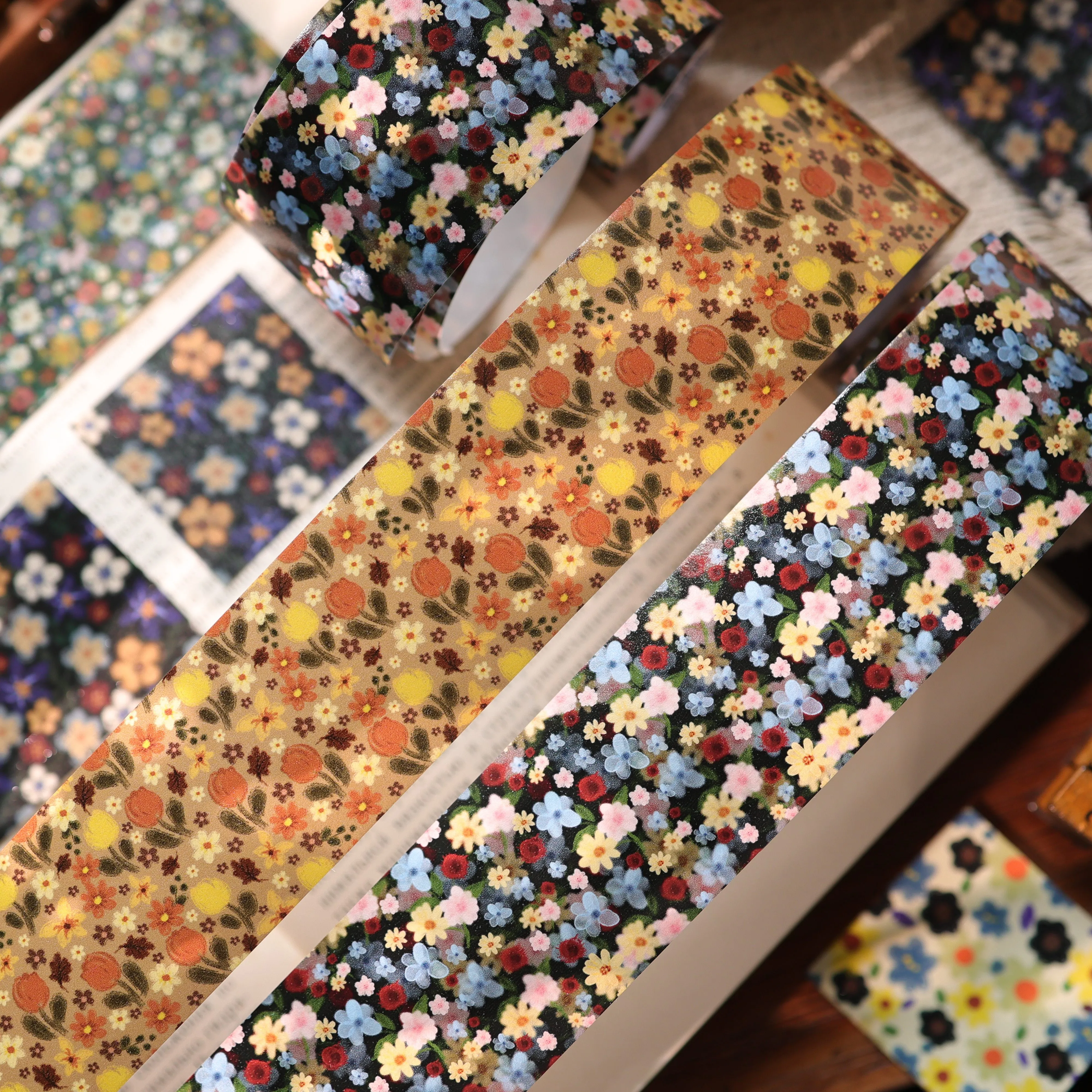 YIER Studio Small Floral painting Washi Tape 1.65*118.11 inch