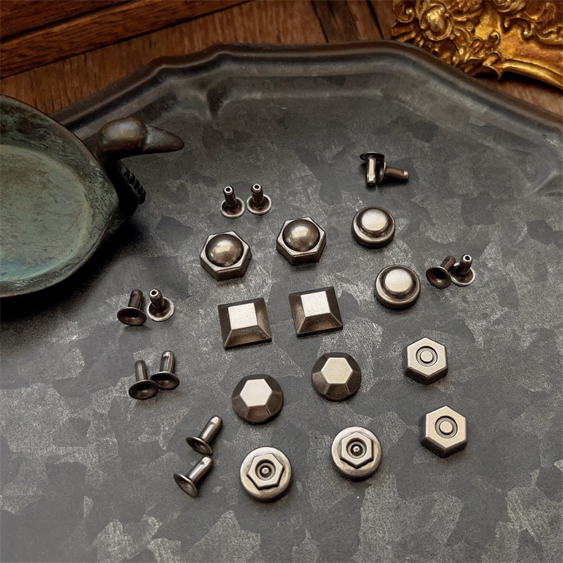 4pcs Mixed Shapes Antique Bronze Decorative Rivets Scrapbooking metal materials