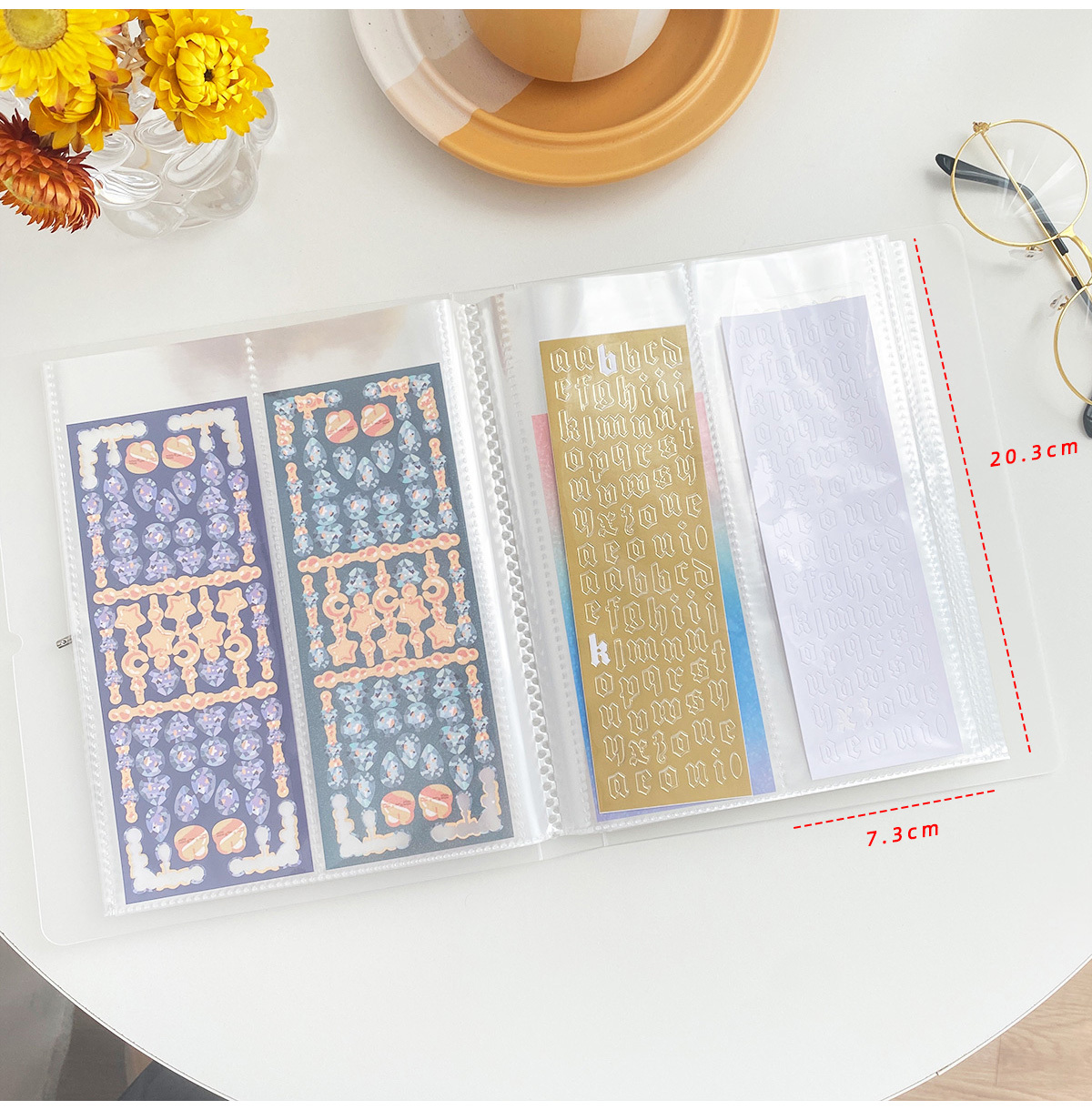 Sticker Material Collection Holder Storage Book Case