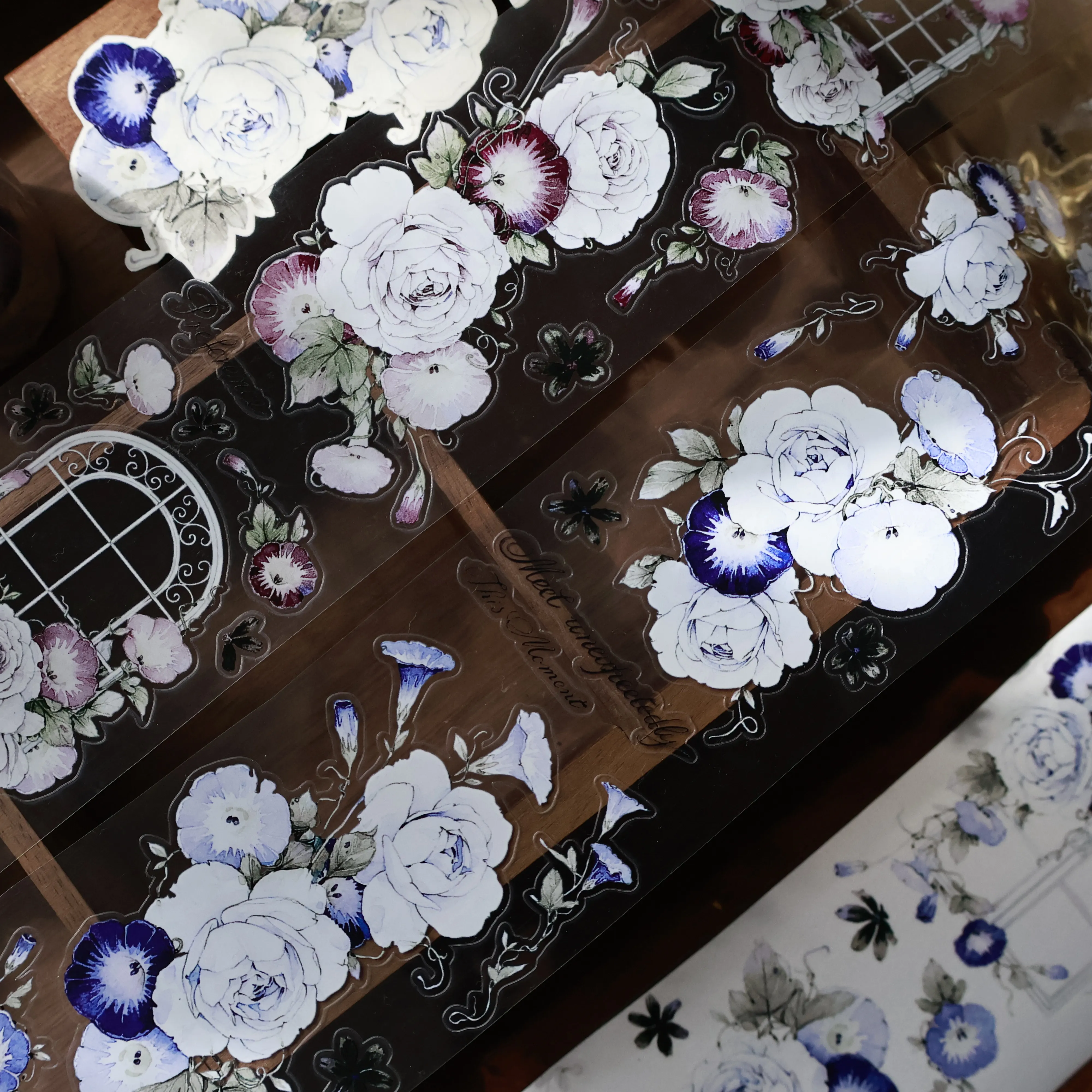 YIER Studio Floral window Washi PET Tape 2.56*78.74 inch