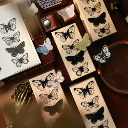 YIER Studio Butterfly Wood Stamp