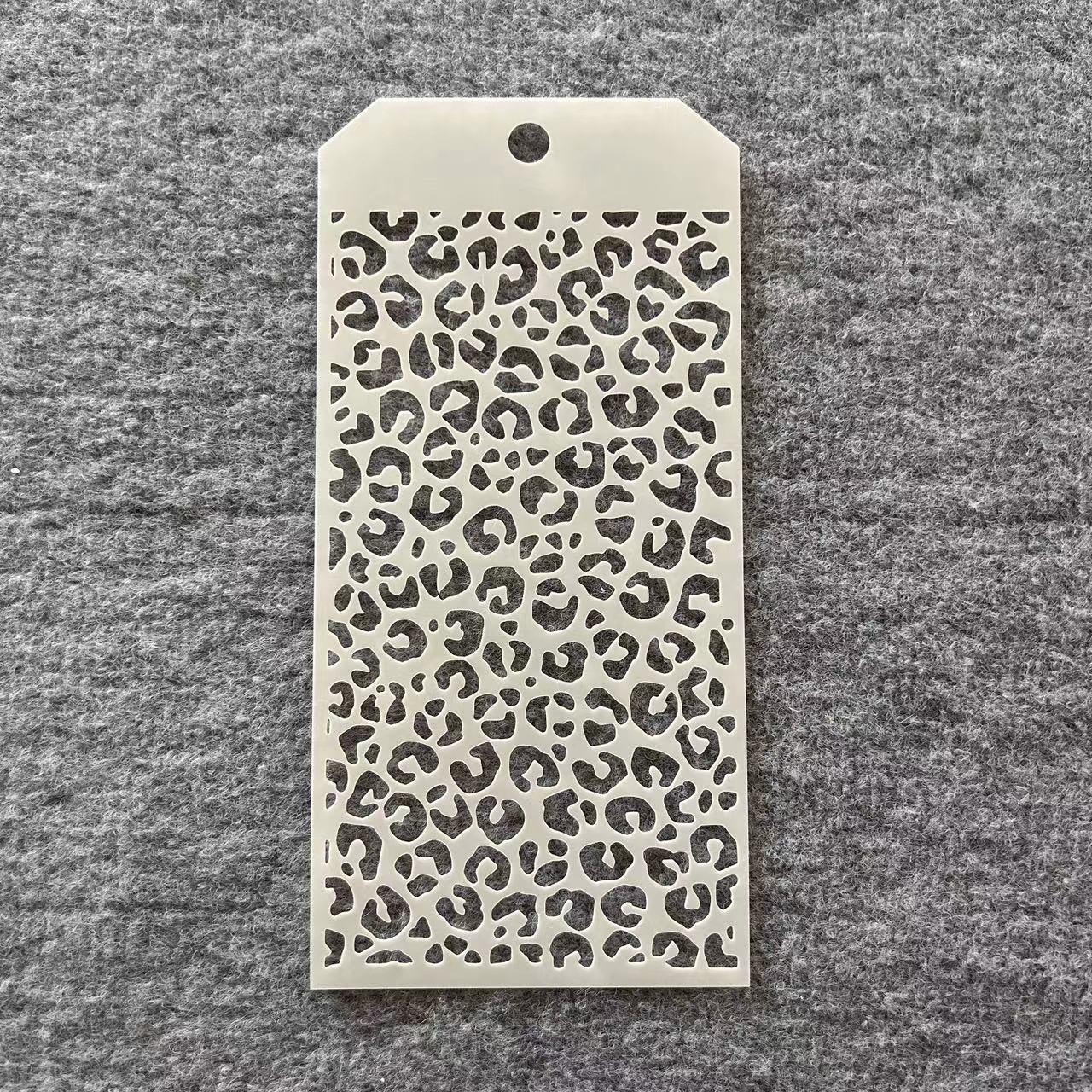 8Pcs Texture Wall Stencils 8.66*4.13 inch