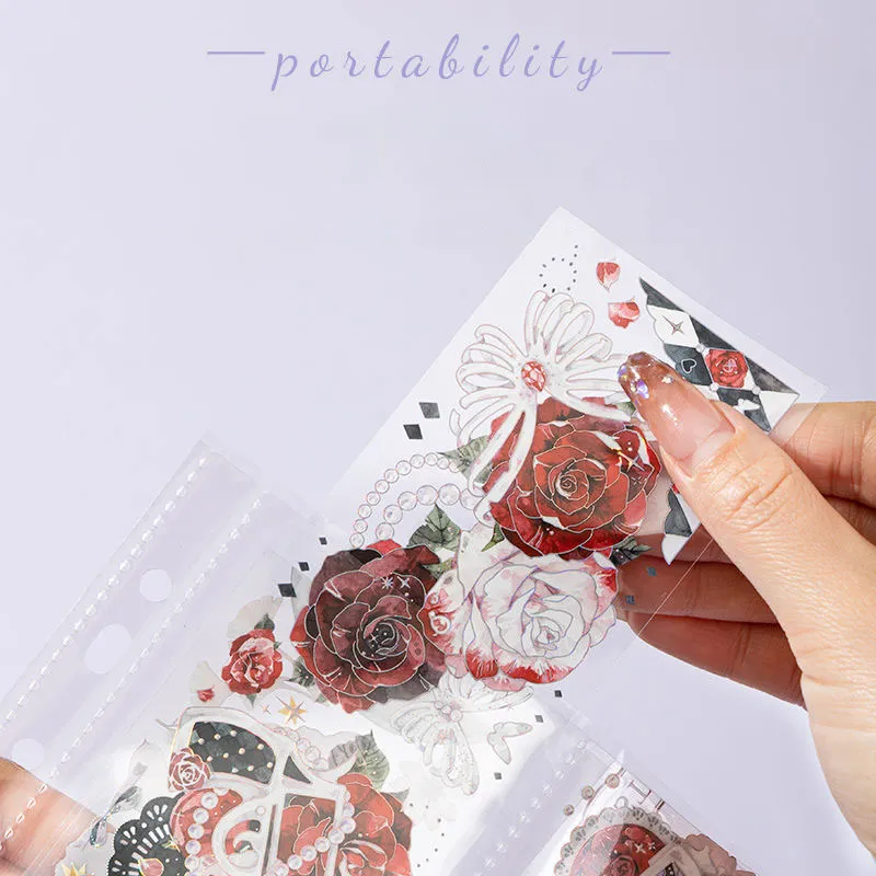 A4 Pocket Storage Binder – 2/3 Vertical Slots for Stickers & Washi