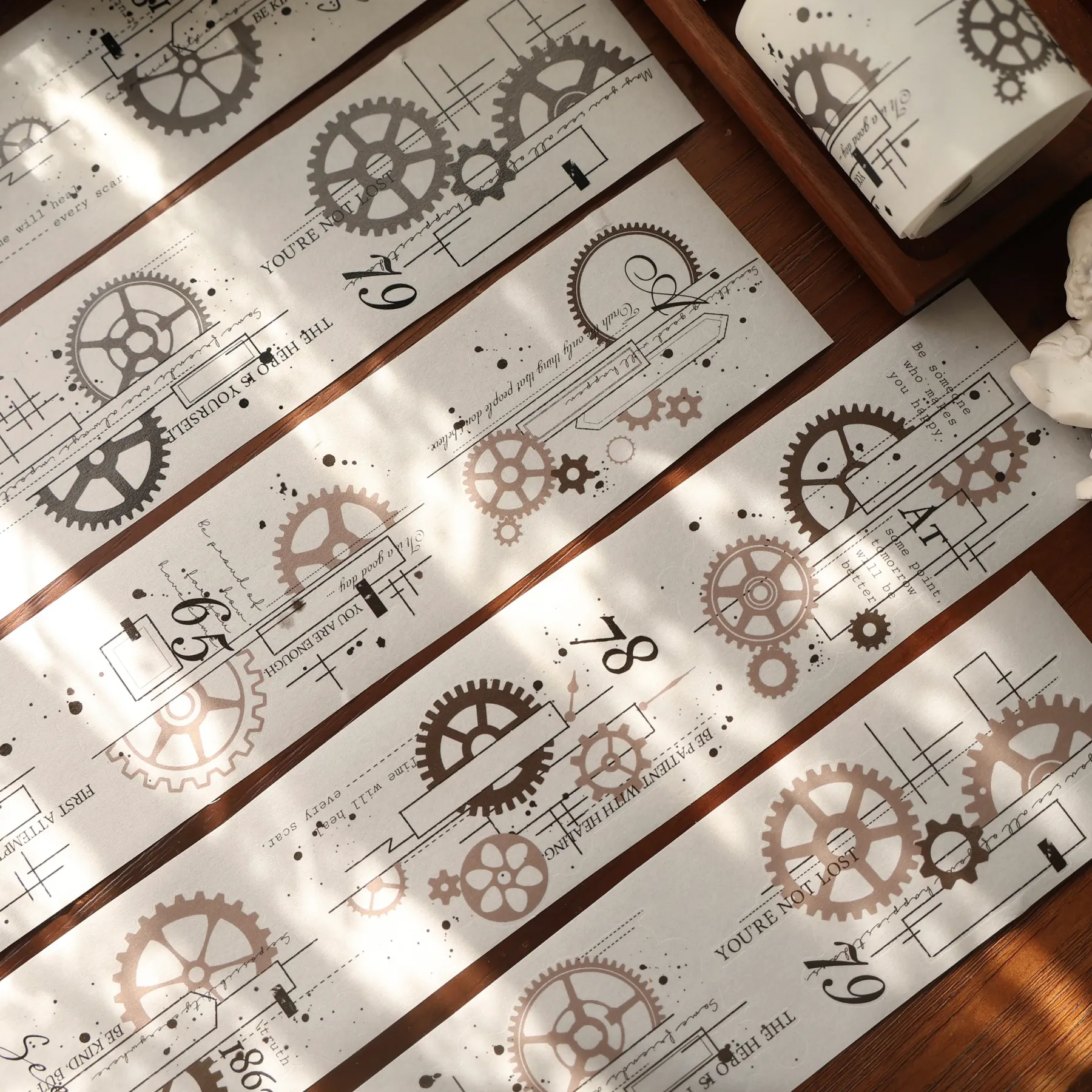 YIER Studio Gear theme PET Washi Tape 2.36*196.85 inch