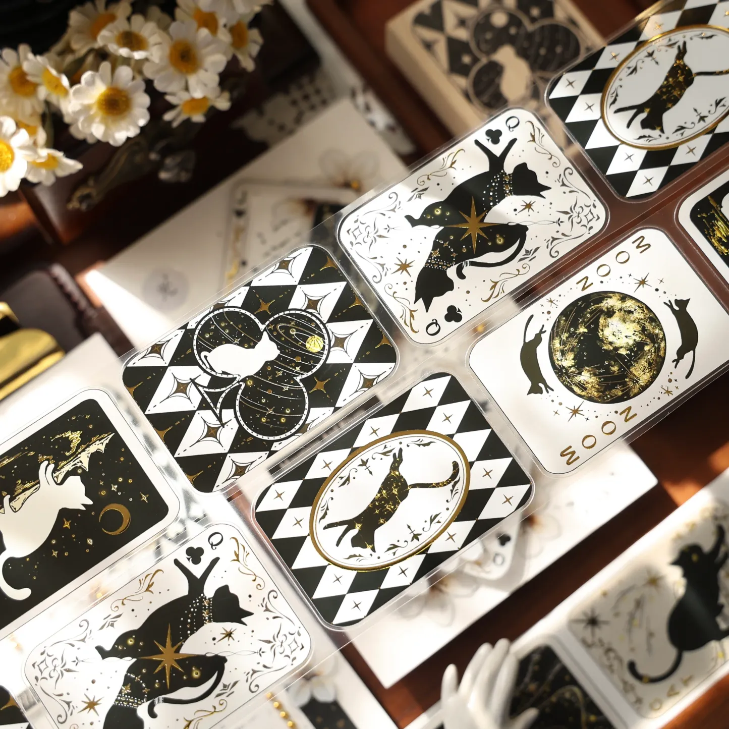 YIER Studio Zodiac Playing Cards PET Washi Tape 1.77*196.85 inch