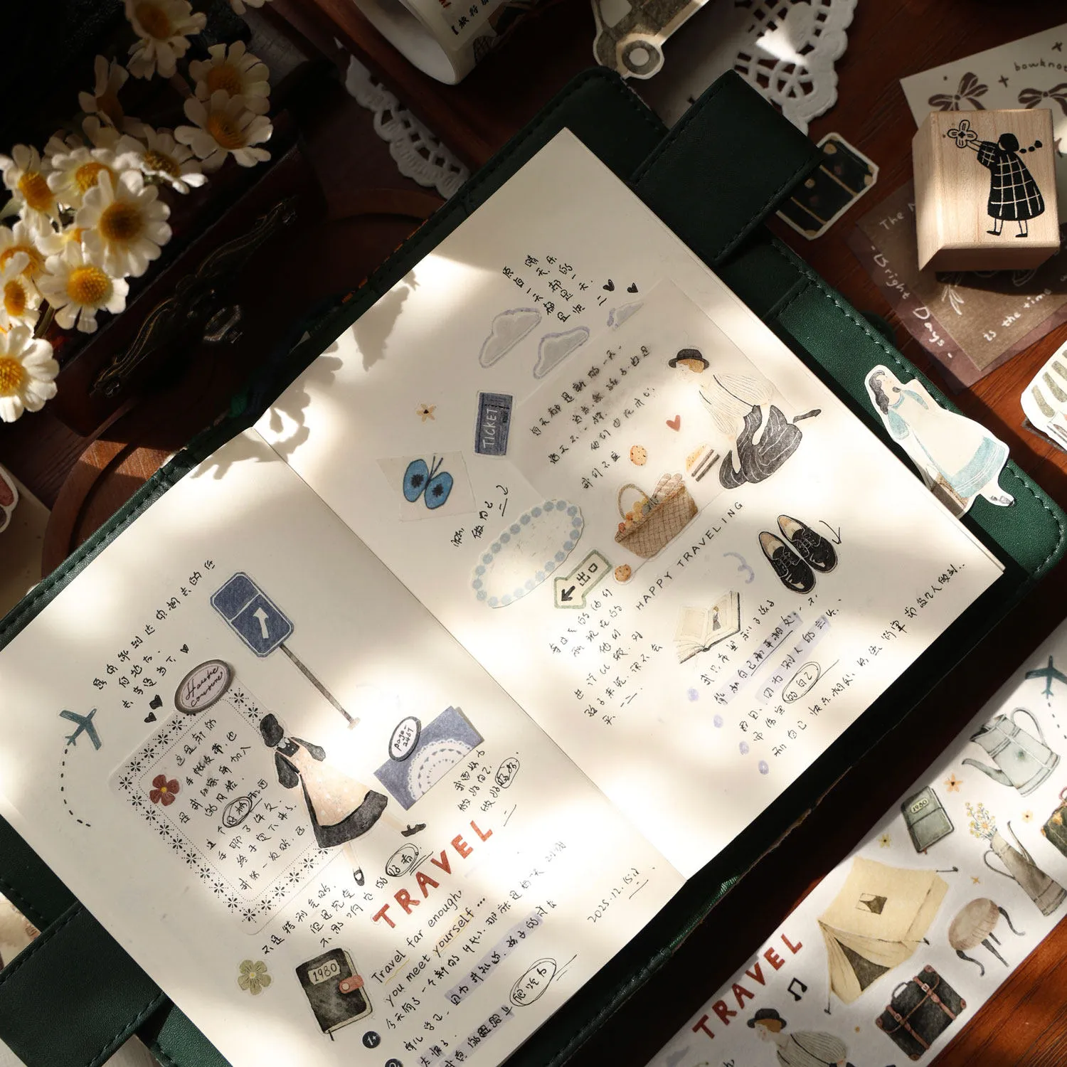 YIER Studio Travel Theme PET Washi Tape 1.97*196.85 inch